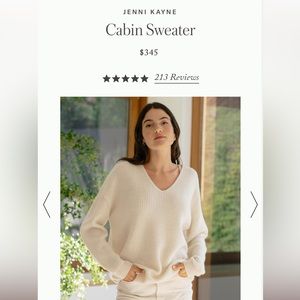 Jenni Kayne - Cabin Sweater - Size XS (ivory)